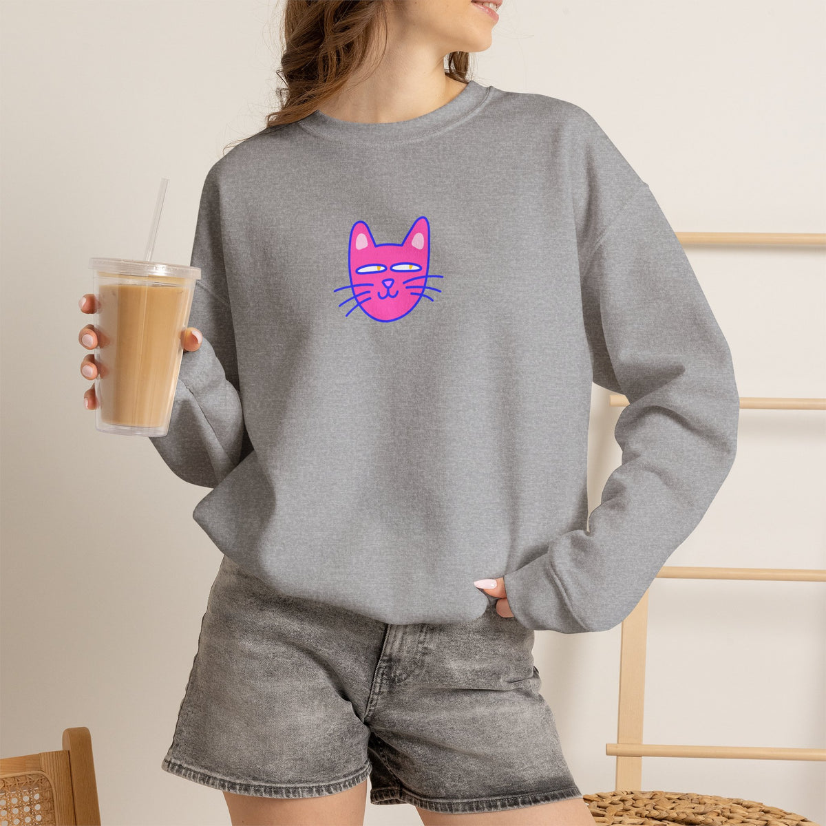"Be The Energy ...'' |Cat Sweatshirt | Nunu&Miao Studio