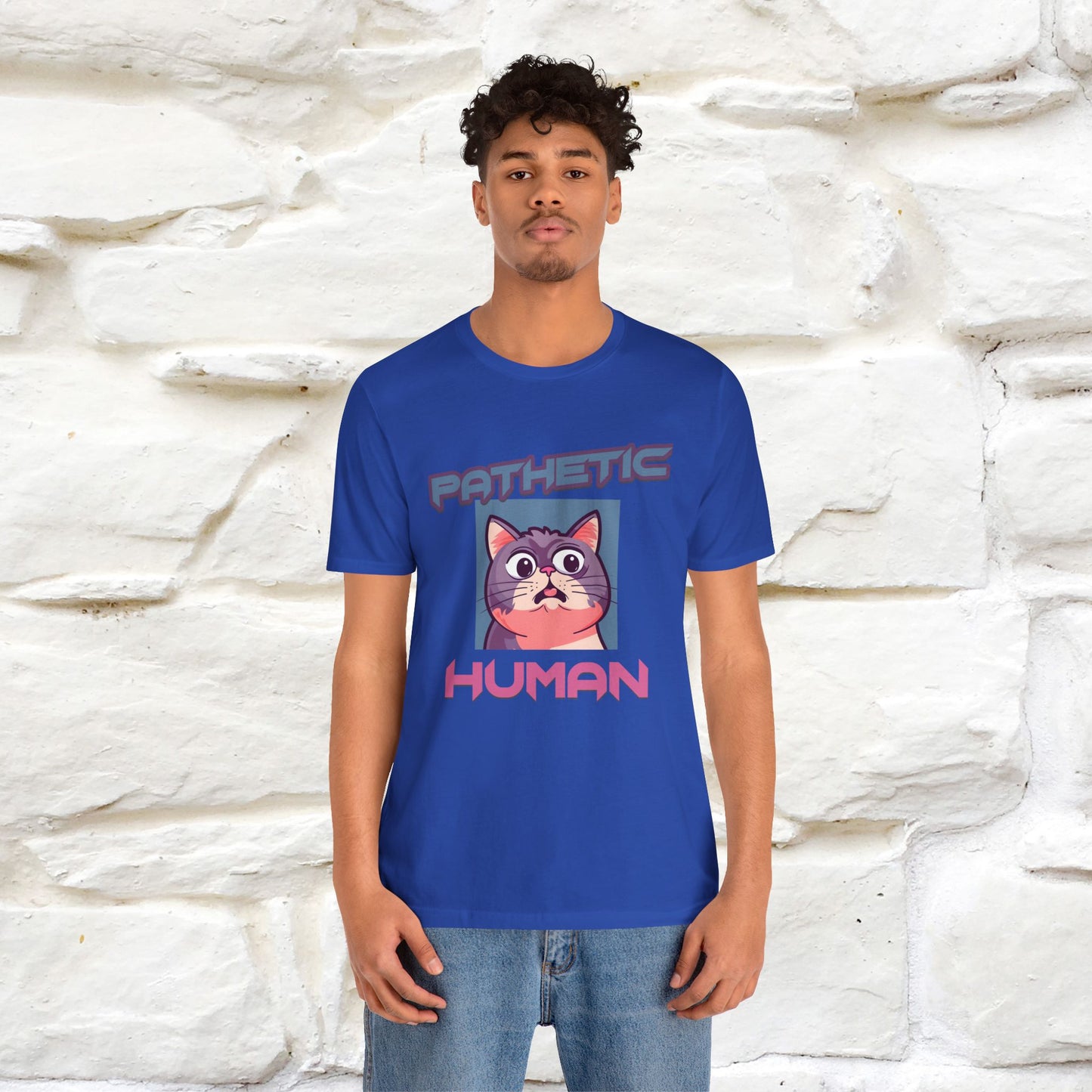 ''Pathetic Human'' | Funny Cat T-Shirt | Nunu&Miao Studio - Nunu&Miao Studio