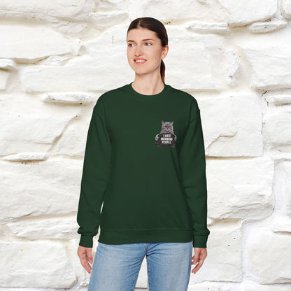 "I Hate Morning People'' |Cat Sweatshirt | Nunu&Miao Studio