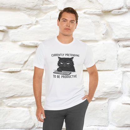 "Currently Pretending To Be Productive" |Cat T-Shirt | Nunu&Miao Studio