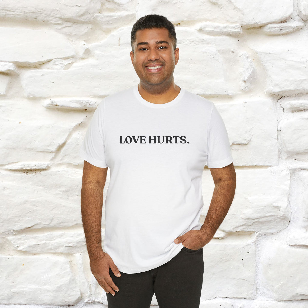 “Love Hurts"  Funny Cat T-Shirt | Front & Back Design | Nunu&Miao Studio