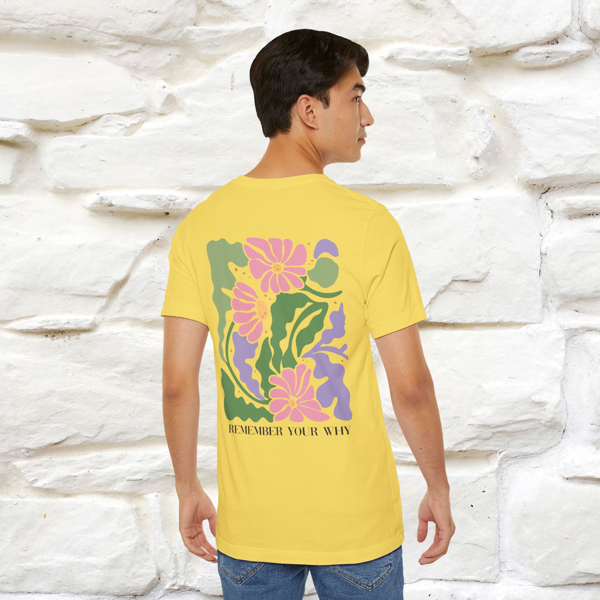 "Remember Your Why'' Cat T-Shirt Front and Back Design | Nunu&Miao Studio - Nunu&Miao Studio