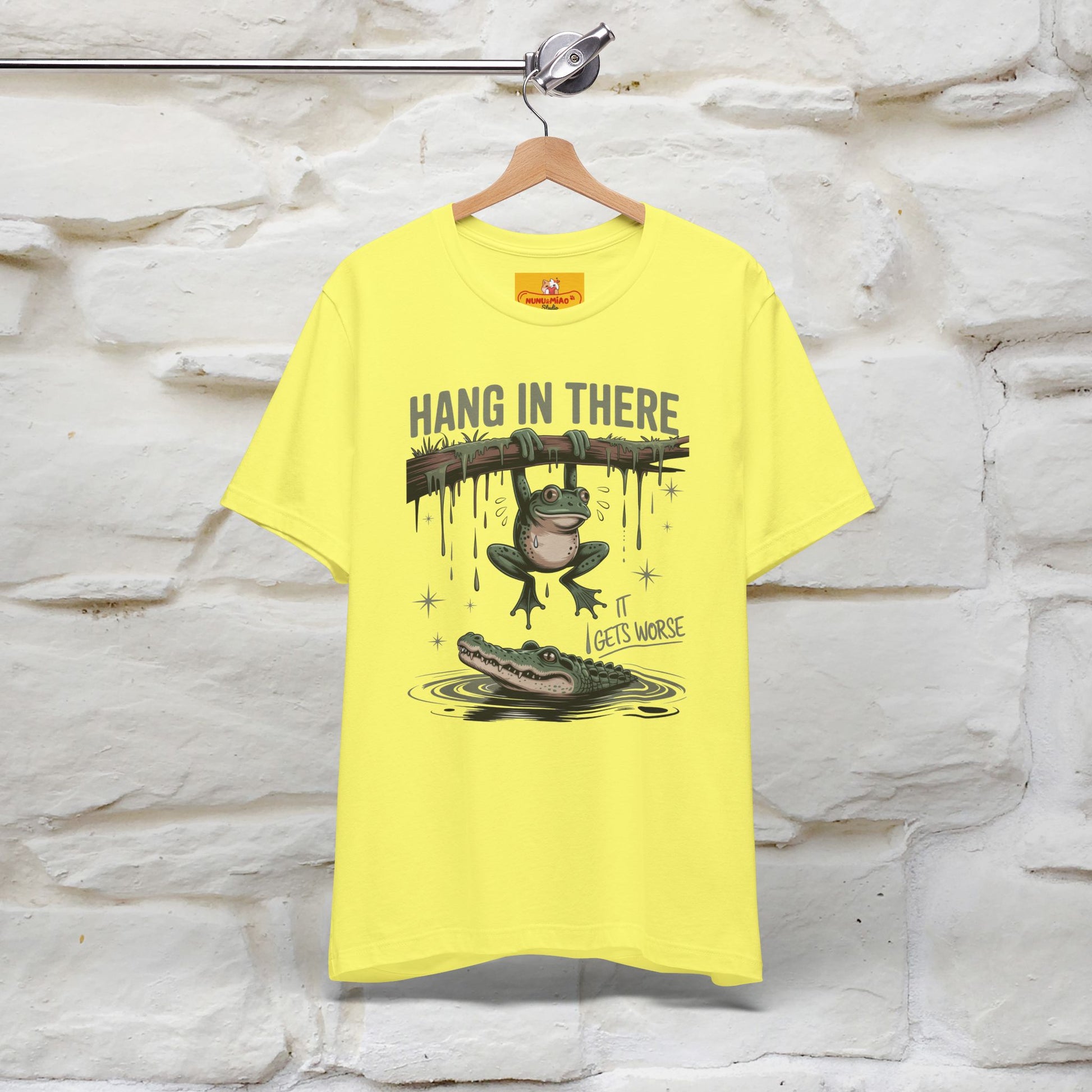 "Hang In There" Funny T-shirt |Nunu&Miao Studio - Nunu&Miao Studio
