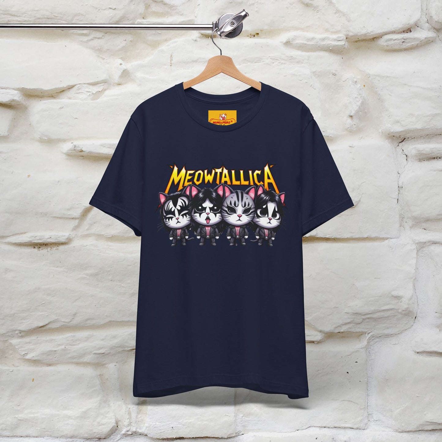 Meowtallica T-Shirt | Rock-Inspired Cat Tee| Nunu&Miao Studio - Nunu&Miao Studio