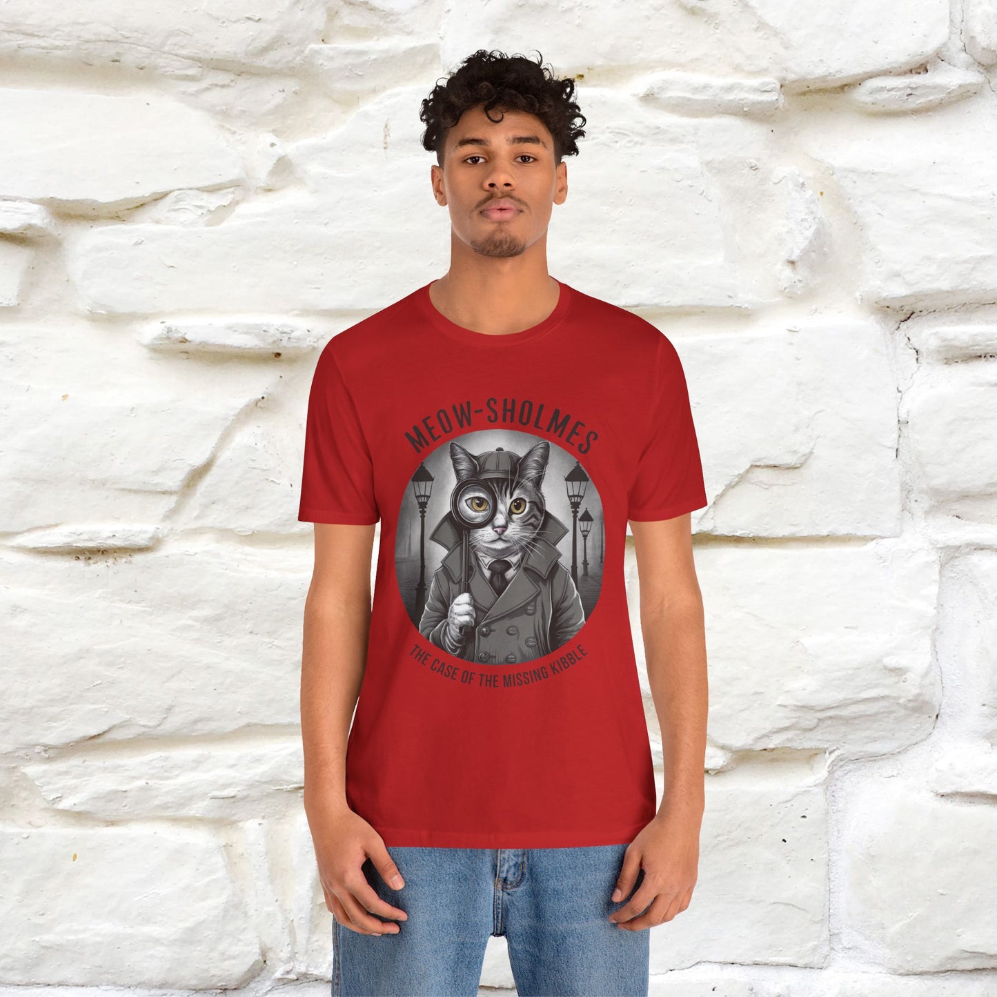 ''Meow-Sholmes: The Case of the Missing Kibble'' | Detective Cat Tee | Nunu&Miao Studio - Nunu&Miao Studio