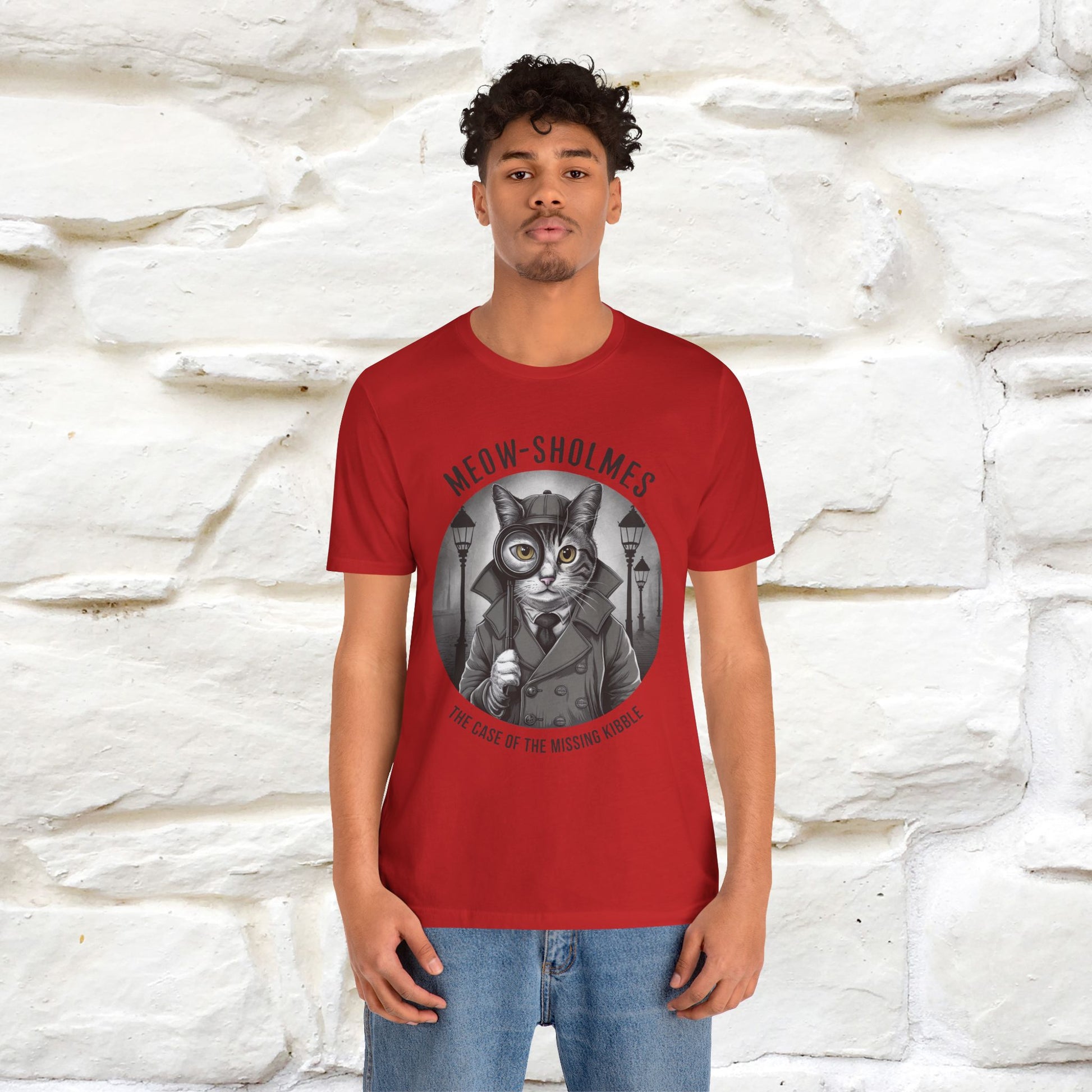 ''Meow-Sholmes: The Case of the Missing Kibble'' | Detective Cat Tee | Nunu&Miao Studio - Nunu&Miao Studio