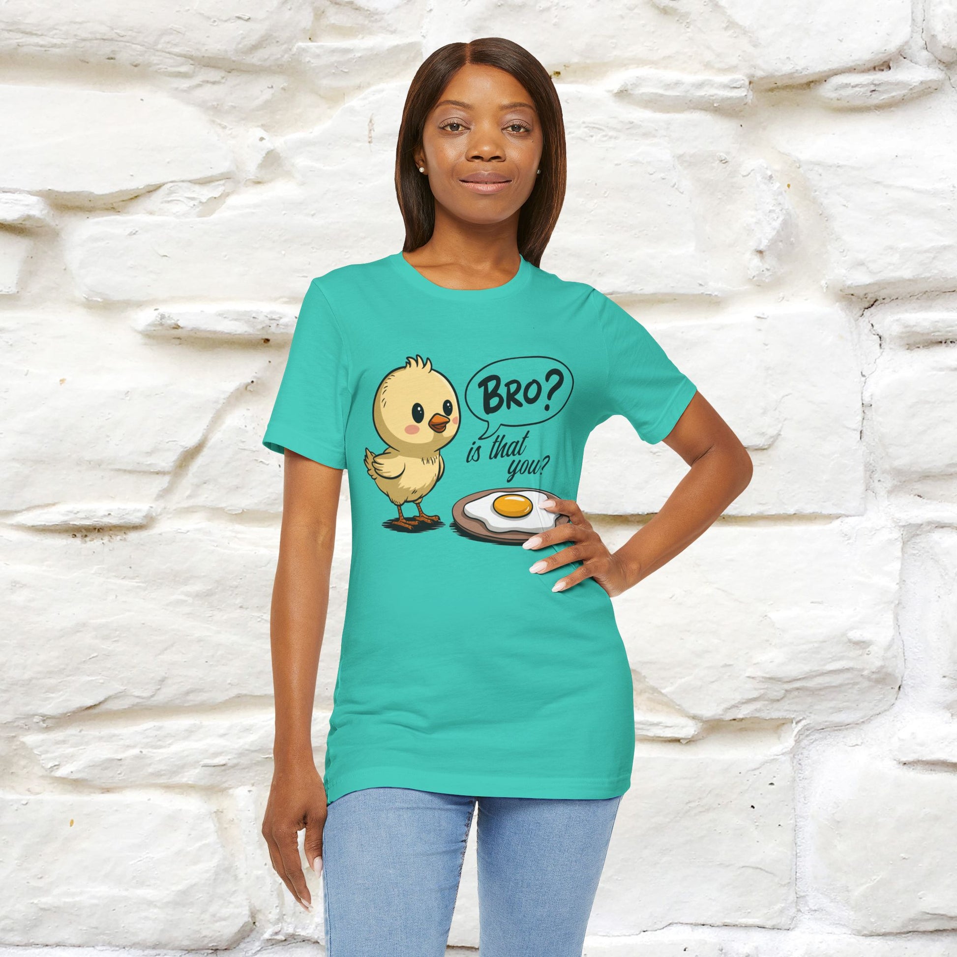 "Bro Is That You?" Funny Chicken T-shirt |Nunu&Miao Studio - Nunu&Miao Studio