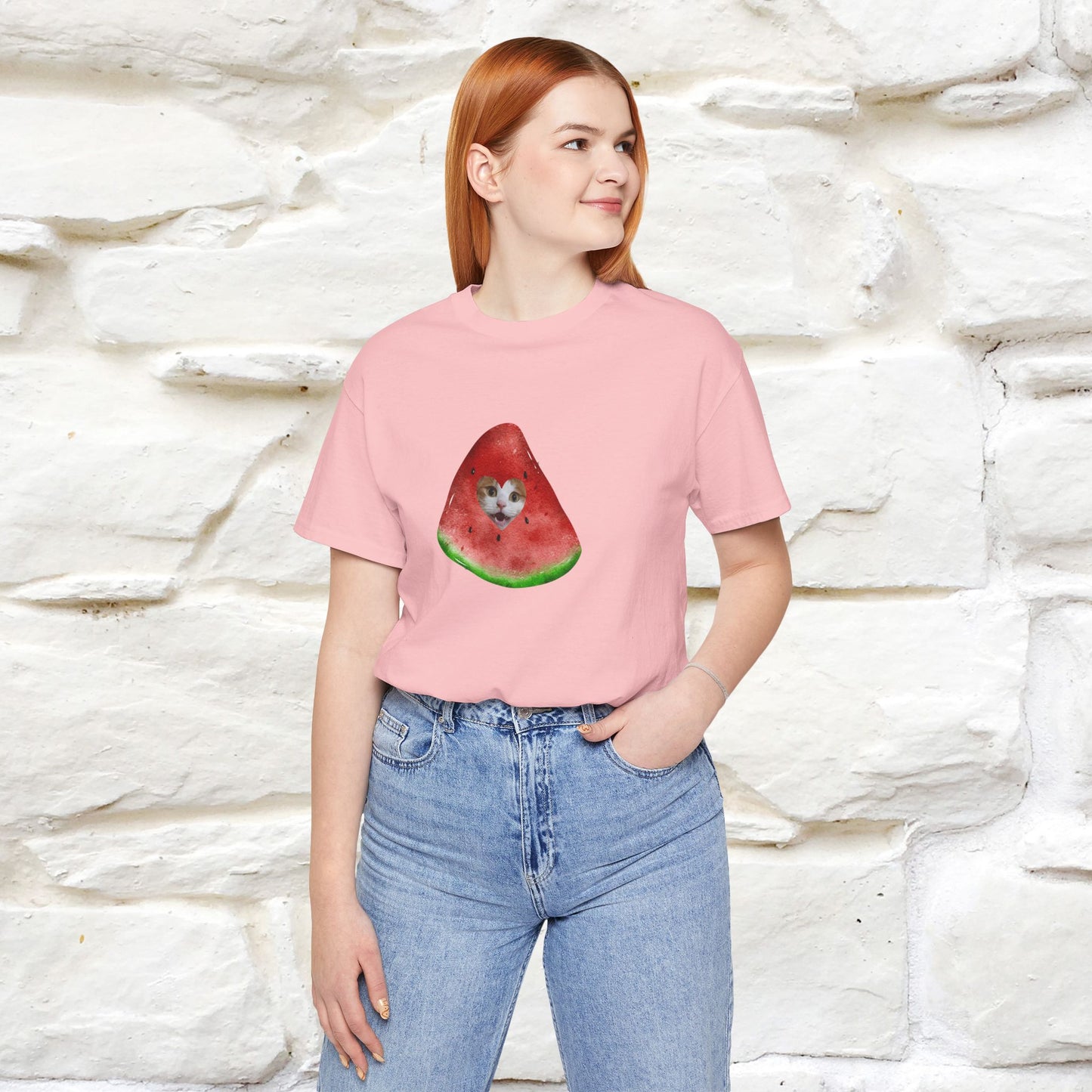 "Free Palestine" Cat T-shirt | Front & Back Design |Nunu&Miao Studio - Nunu&Miao Studio