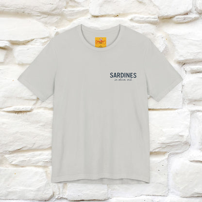 "Sardines In Olive Oil" Cute T-shirt | Front & Back Design|Nunu&Miao Studio - Nunu&Miao Studio
