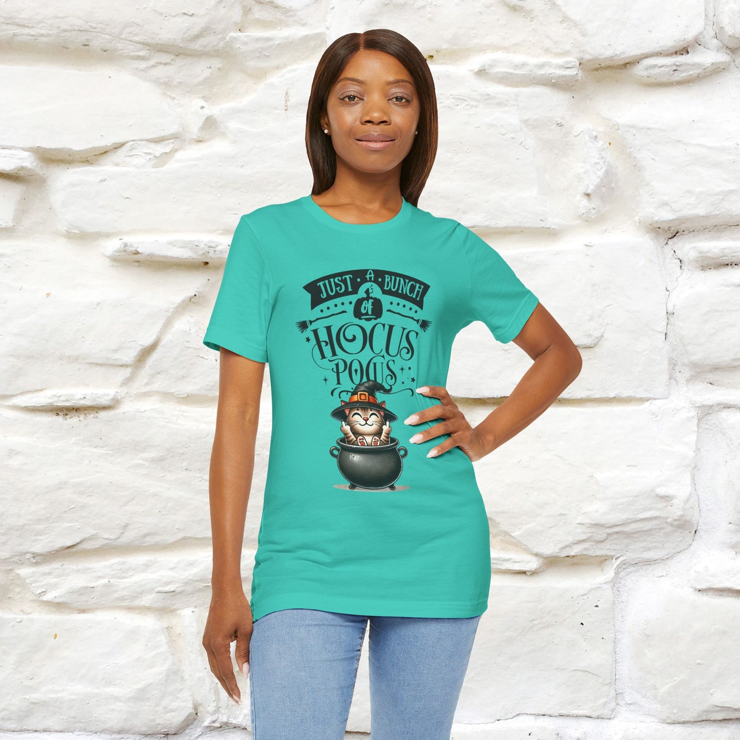 "Just A Bunch Of Hocus Pocus" Cat  T-shirt |Nunu&Miao Studio - Nunu&Miao Studio