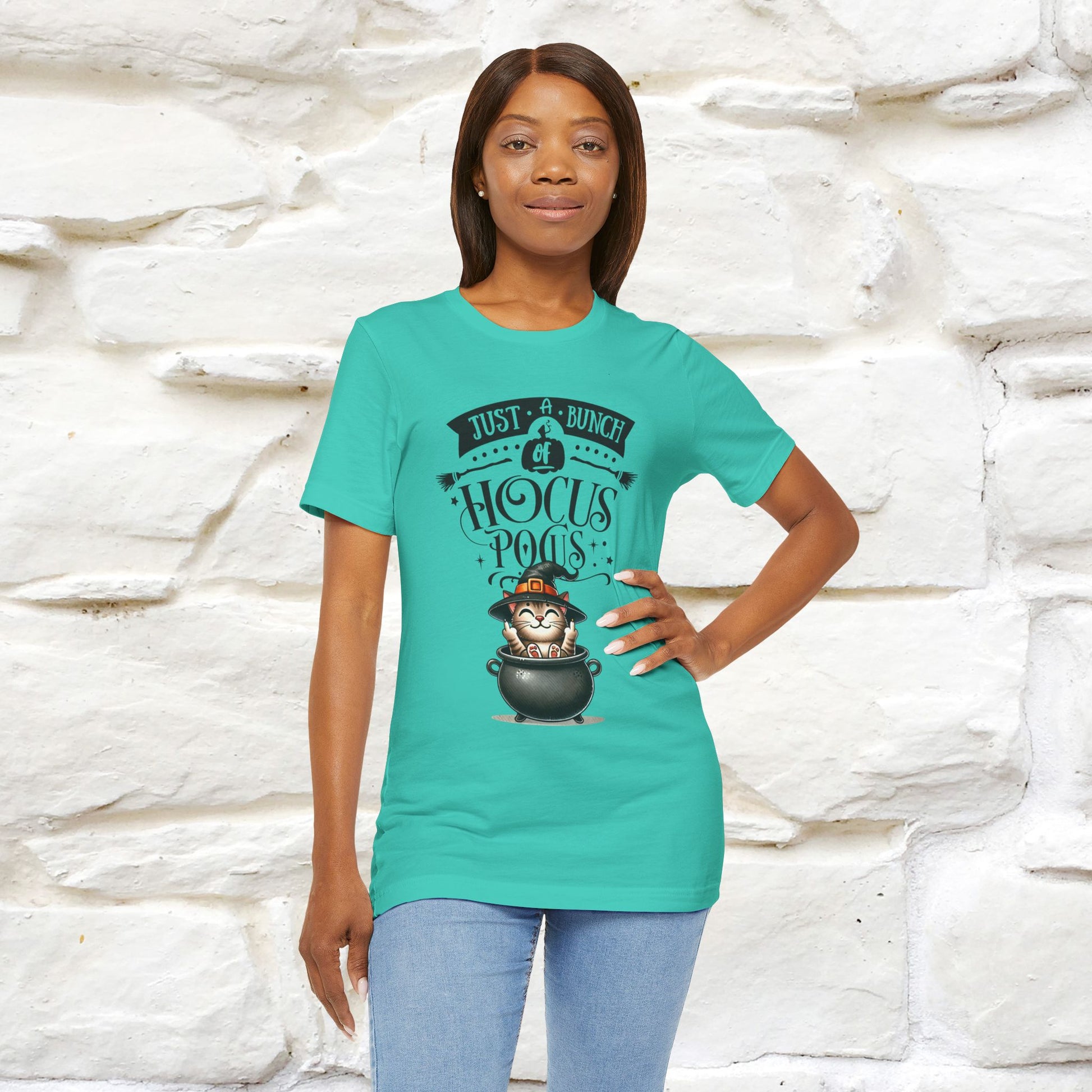 "Just A Bunch Of Hocus Pocus" Cat  T-shirt |Nunu&Miao Studio - Nunu&Miao Studio