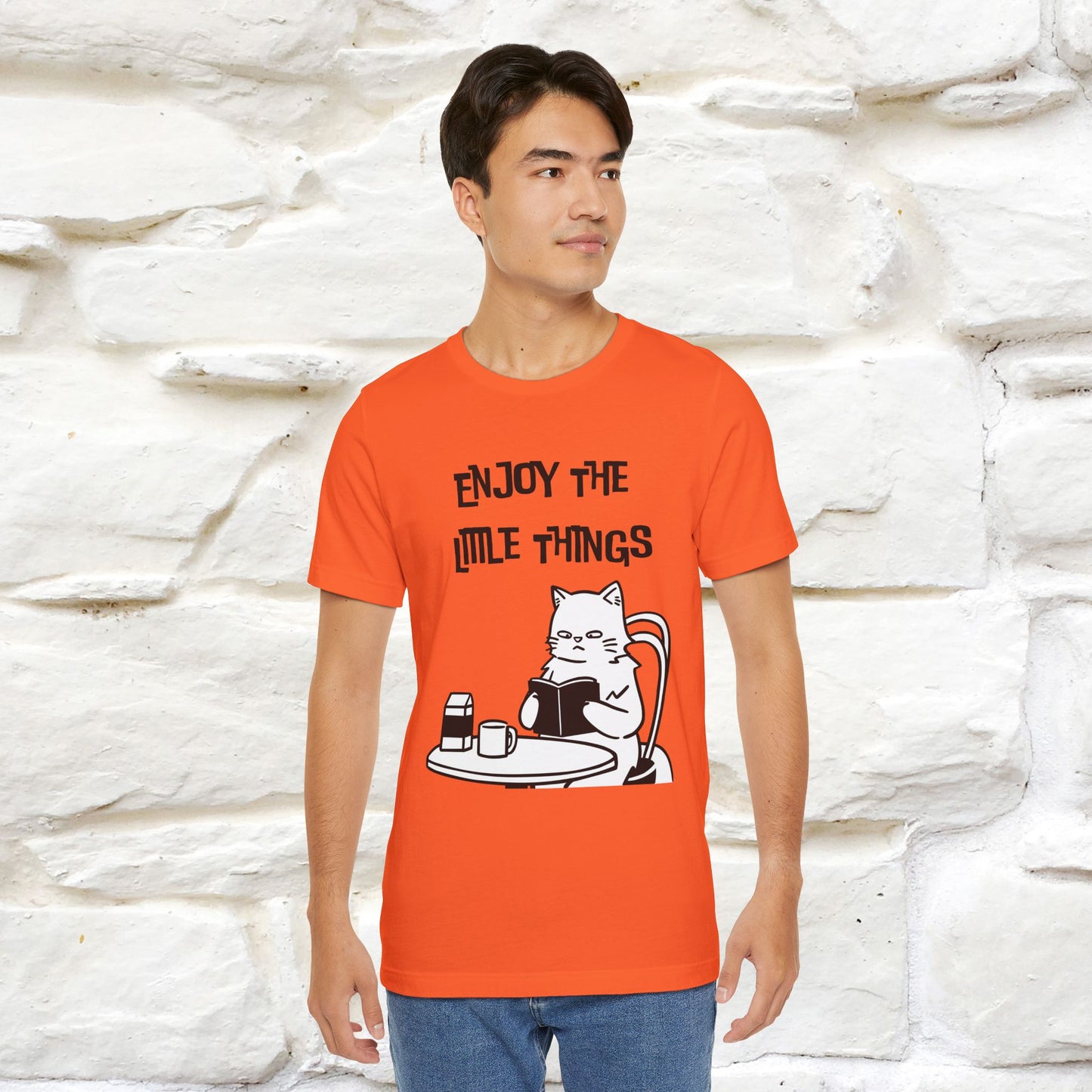 "Enjoy The Little Things." Cat T-Shirt | Nunu&Miao Studio