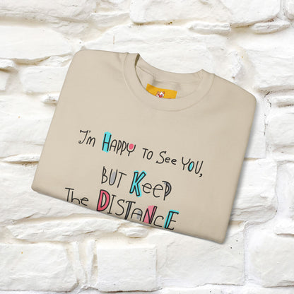 ''I'Am Happy To See You...'' |Cat Sweatshirt | Nunu&Miao Studio