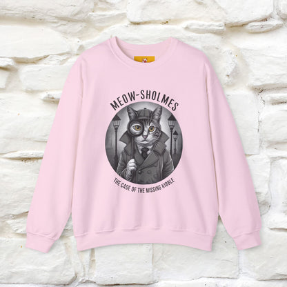 "Meow-sholmes'' |Cat Sweatshirt | Nunu&Miao Studio