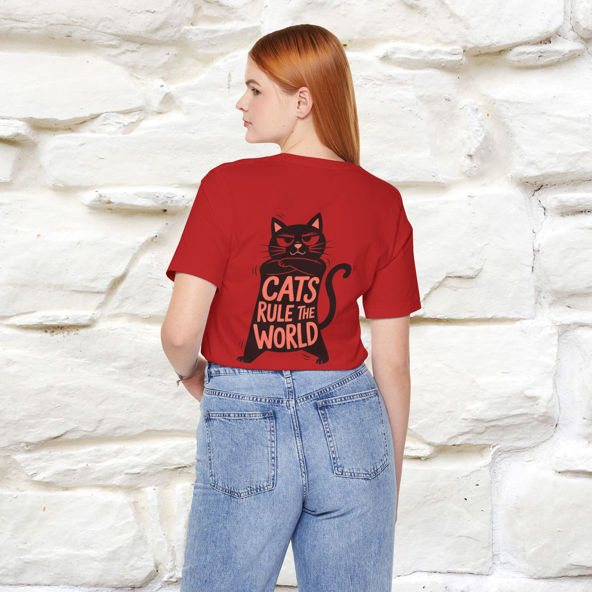 “Cats Rule The World” |Cat T-Shirt | Front & Back Design | Nunu&Miao Studio