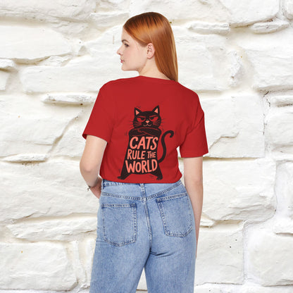 “Cats Rule The World” |Cat T-Shirt | Front & Back Design | Nunu&Miao Studio