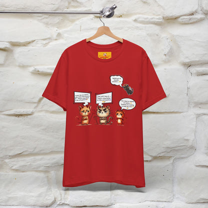 "Humans Are Way Ahead In The Evil Game! 😈😼" Cat  T-shirt |Nunu&Miao Studio - Nunu&Miao Studio