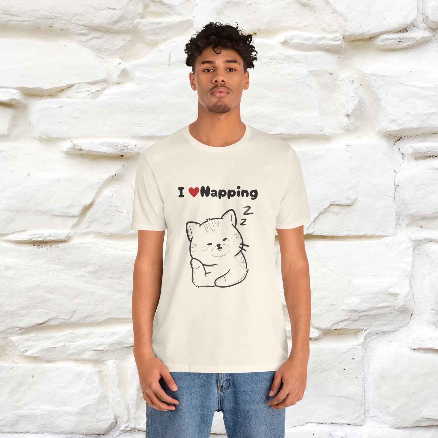 "I Love Napping" Cat T-Shirt | Nunu&Miao Studio - Nunu&Miao Studio