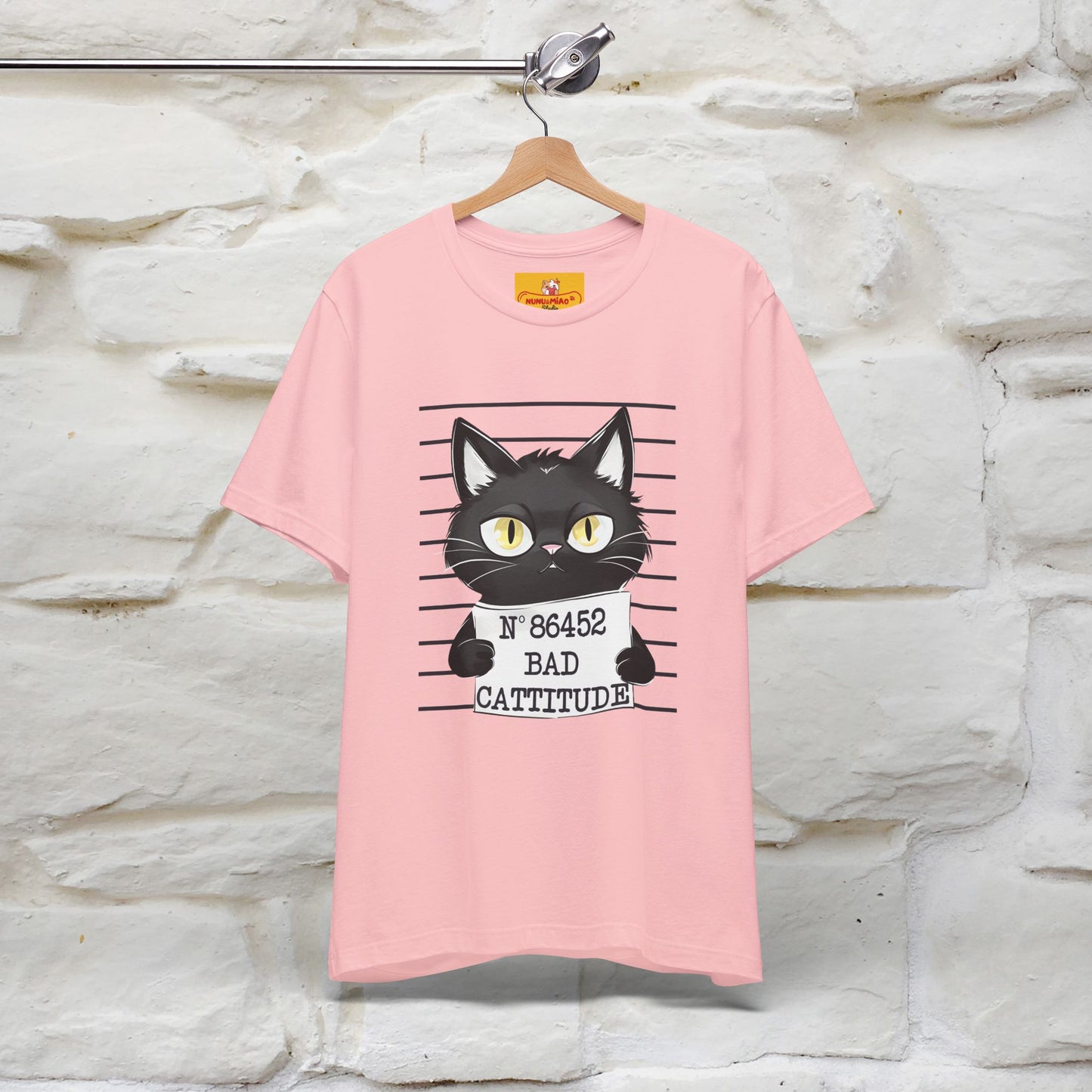 "Bad Cattitude" T-Shirt for Men & Women | 100% Cotton* - Nunu&Miao Studio