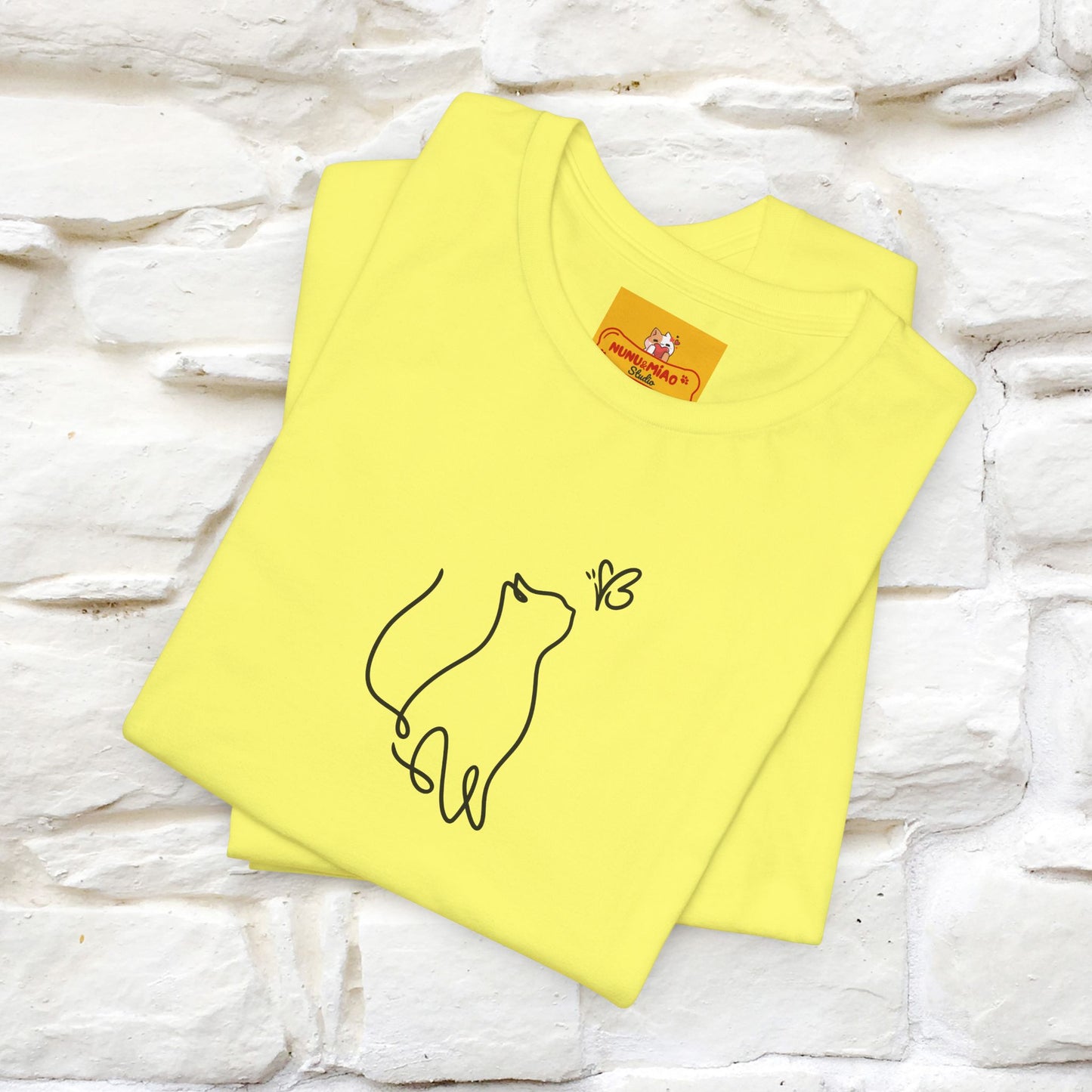 "Let Your Dreams Blossom'' Cat T-Shirt Front and Back Design | Nunu&Miao Studio - Nunu&Miao Studio