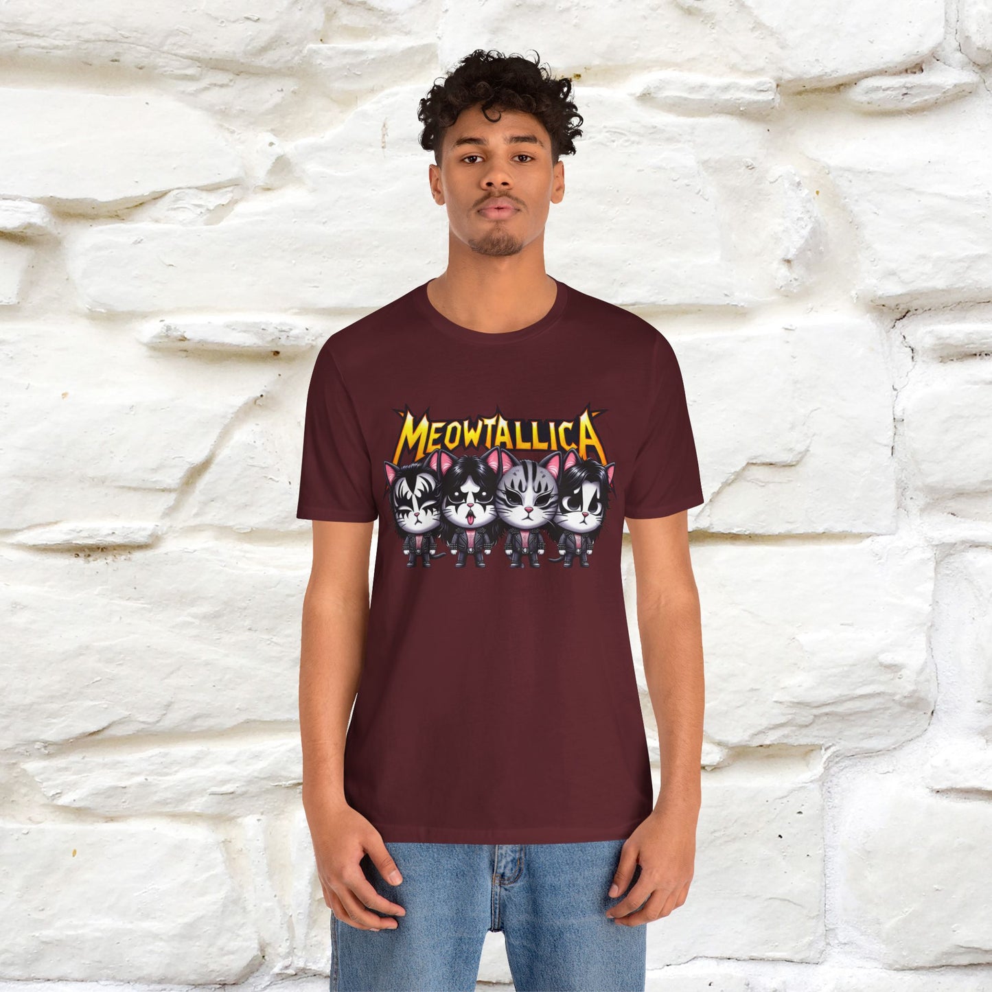 Meowtallica T-Shirt | Rock-Inspired Cat Tee| Nunu&Miao Studio - Nunu&Miao Studio