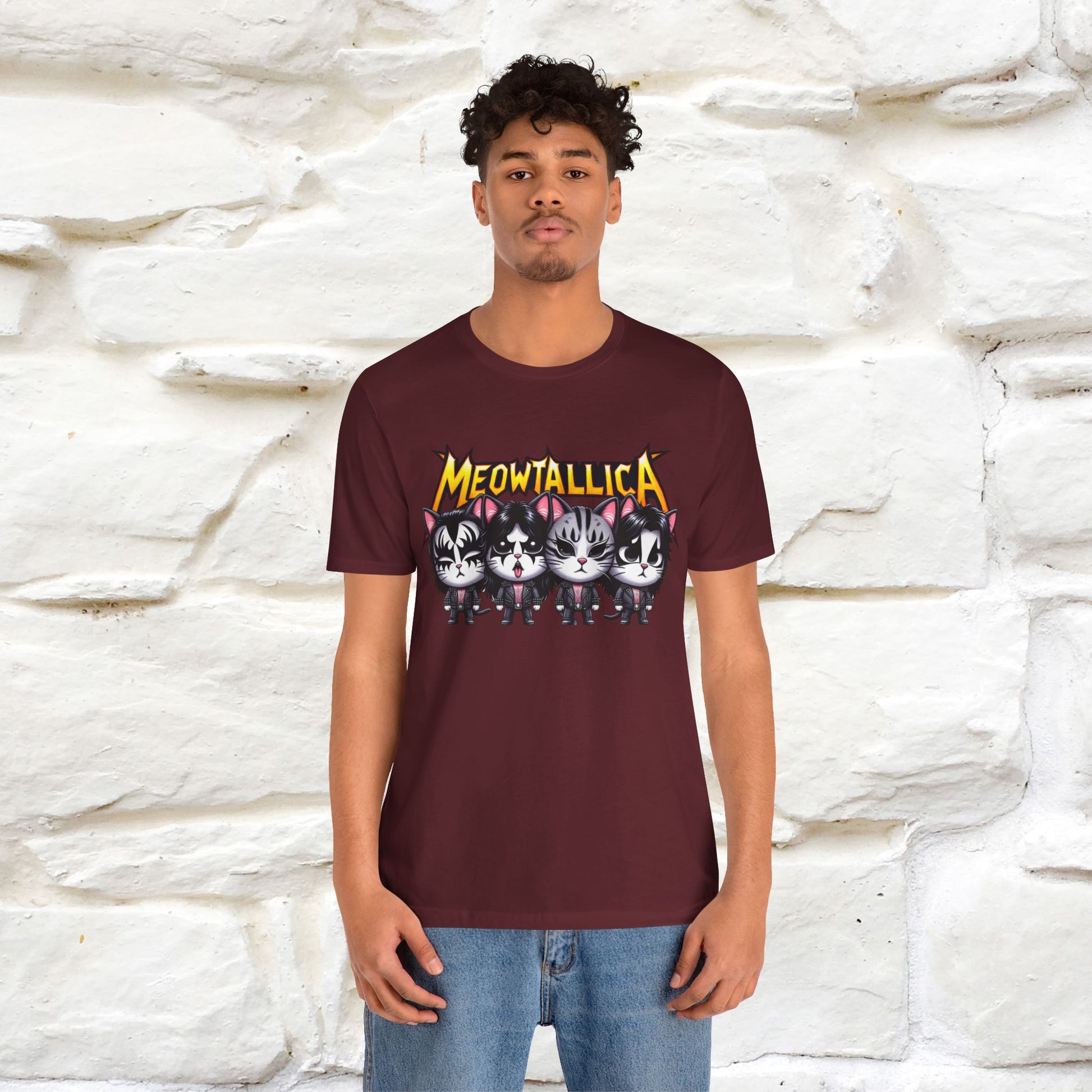 Meowtallica T-Shirt | Rock-Inspired Cat Tee| Nunu&Miao Studio - Nunu&Miao Studio