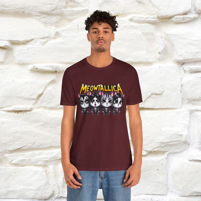 Meowtallica T-Shirt | Rock-Inspired Cat Tee| Nunu&Miao Studio - Nunu&Miao Studio