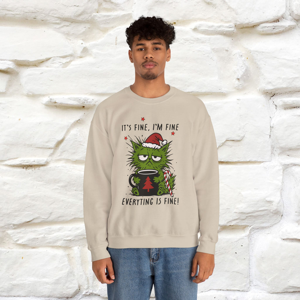 ''It's Fine, Iam Fine...'' |Christmas Sweatshirt | Nunu&Miao Studio