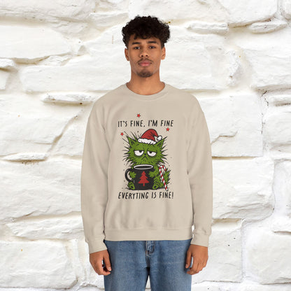 ''It's Fine, Iam Fine...'' |Christmas Sweatshirt | Nunu&Miao Studio