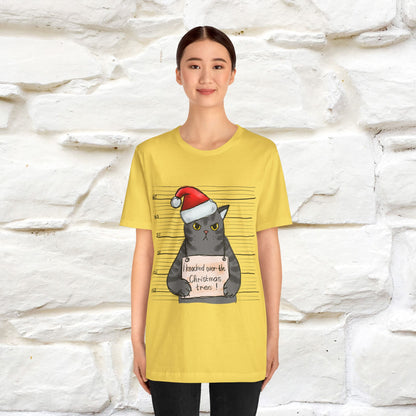 "I Knocked Over The Christmas Tree " |Funny Cat T-Shirt | Nunu&Miao Studio