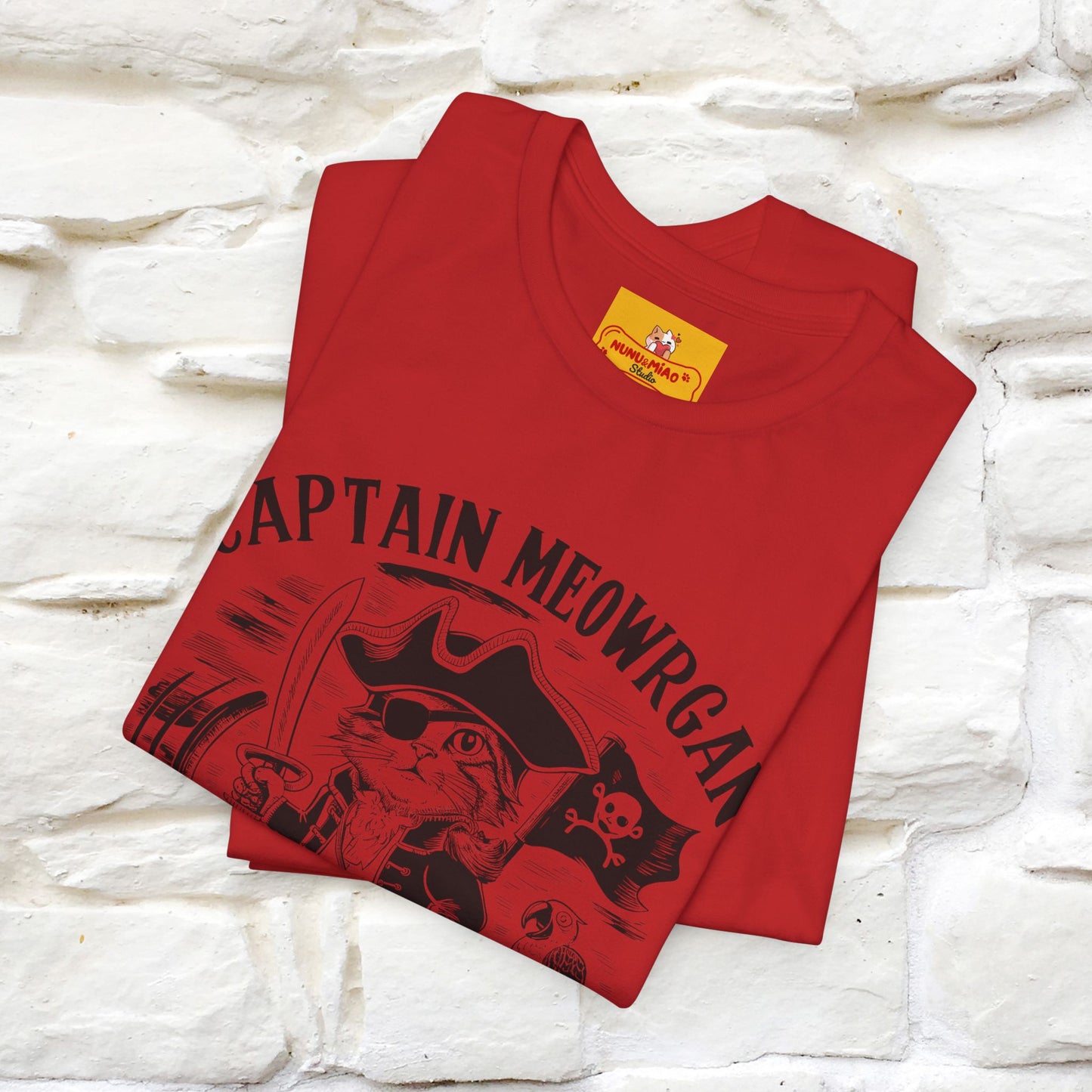 Captain Meowrgan Treasure Hunter |  |Cat T-Shirt | Nunu&Miao Studio - Nunu&Miao Studio
