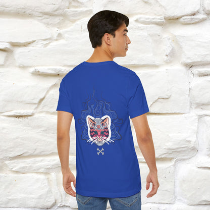 ''Air Fire Cat'' | Cat T-Shirt Front and Back Design | Nunu&Miao Studio - Nunu&Miao Studio