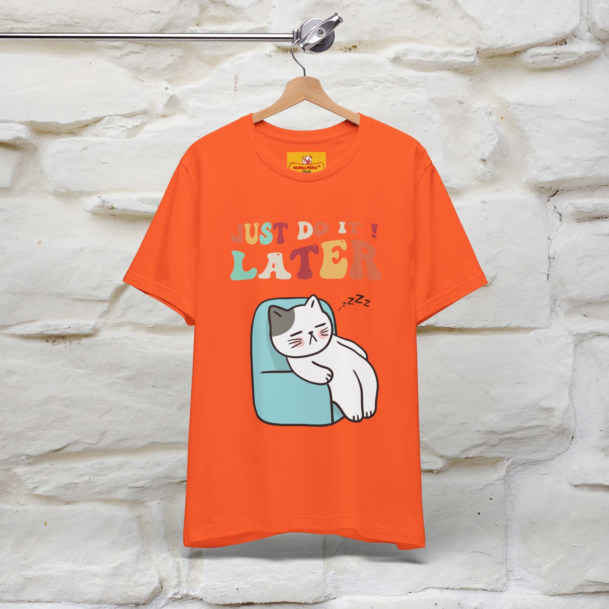 "Just Do It Later" Cat T-shirt |Nunu&Miao Studio - Nunu&Miao Studio