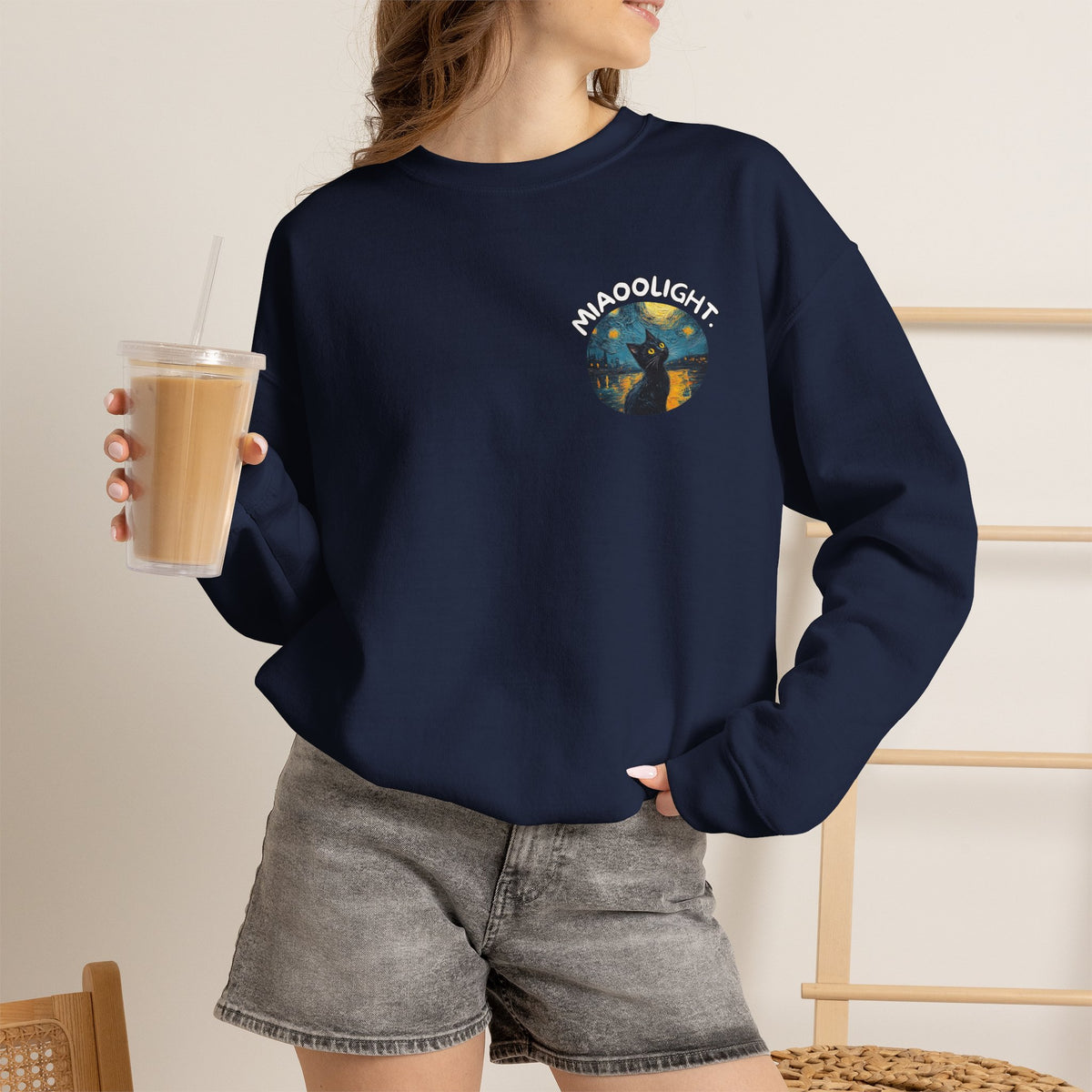 ''Miaoo Light'' |Cat Sweatshirt | Nunu&Miao Studio