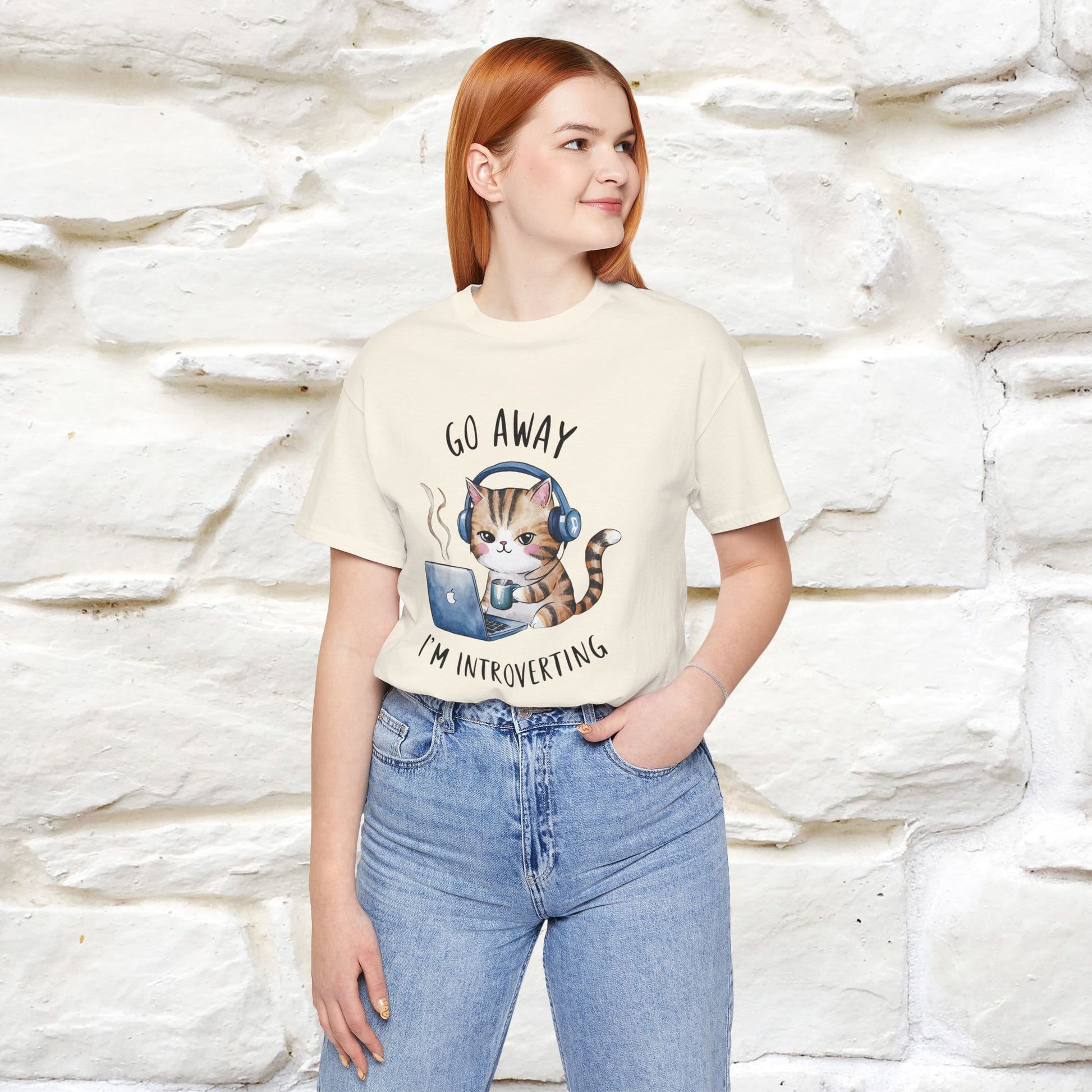 ''Go Away, I’m Introverting'' | Cat T-Shirt | Nunu&Miao Studio - Nunu&Miao Studio