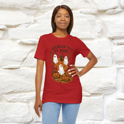 "Hanging With My Boos" Halloween Cat T-shirt |Nunu&Miao Studio - Nunu&Miao Studio