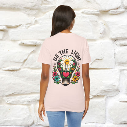 ''Be The Light" Cat T-Shirt| Front & Back Design | Nunu&Miao Studio - Nunu&Miao Studio