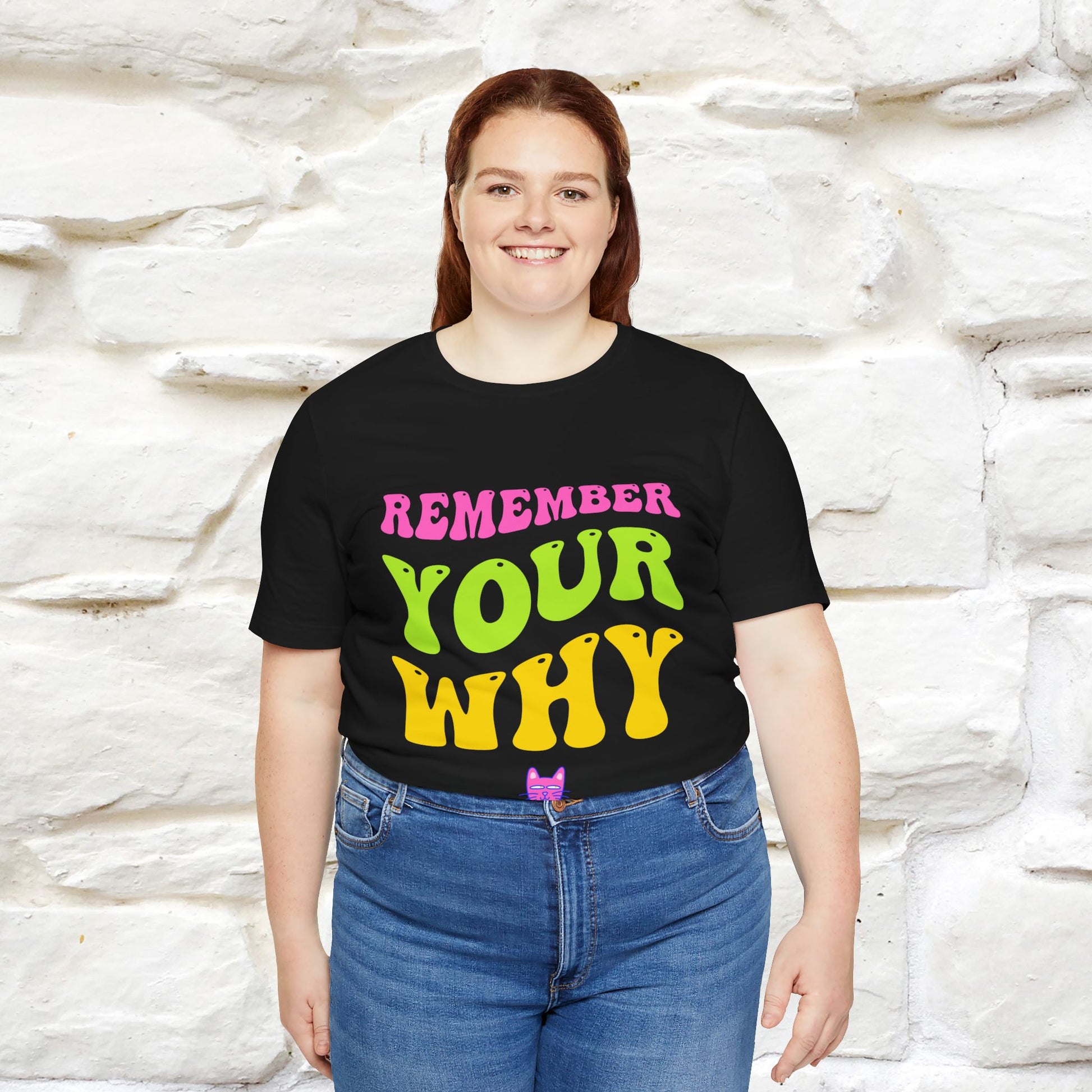 "Remember Your Why" |Cat T-Shirt | Nunu&Miao Studio - Nunu&Miao Studio