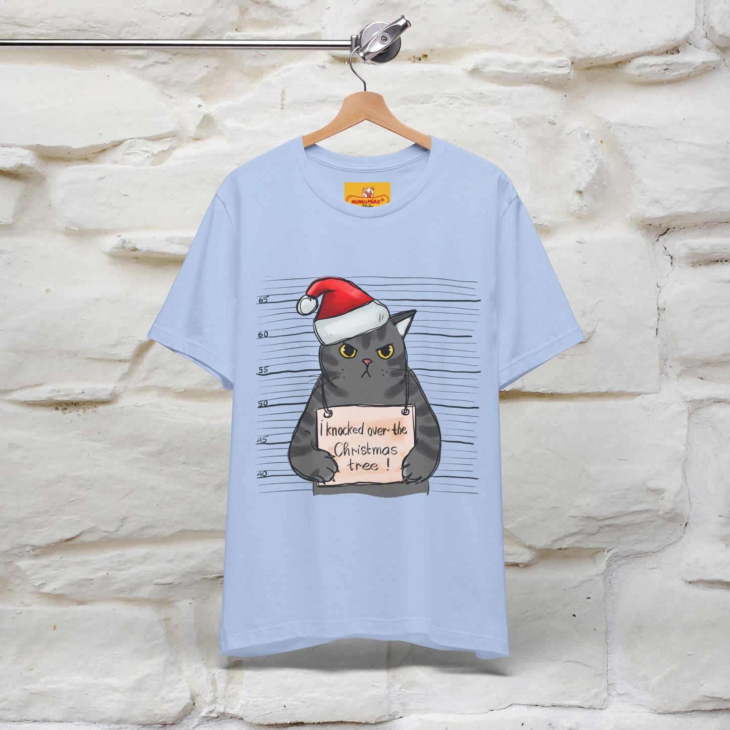 "I Knocked Over The Christmas Tree " |Funny Cat T-Shirt | Nunu&Miao Studio