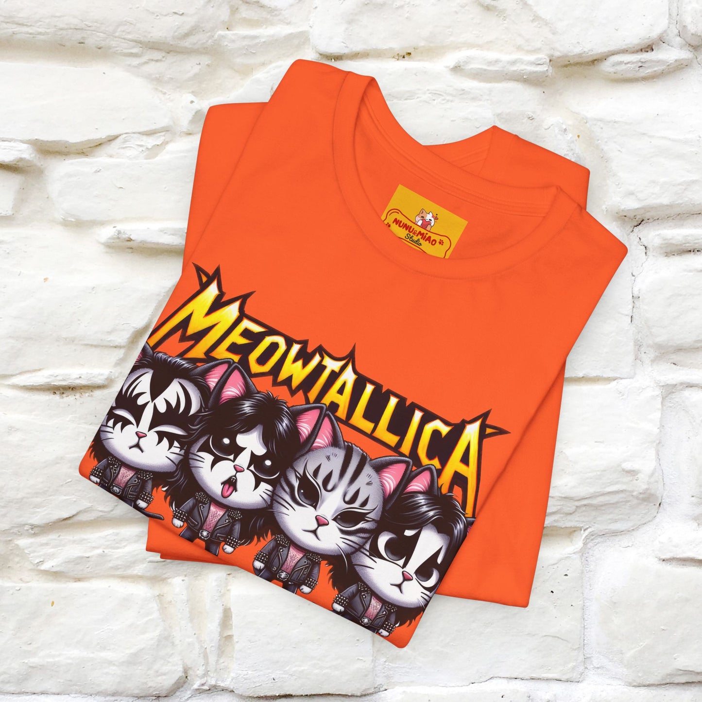 Meowtallica T-Shirt | Rock-Inspired Cat Tee| Nunu&Miao Studio - Nunu&Miao Studio