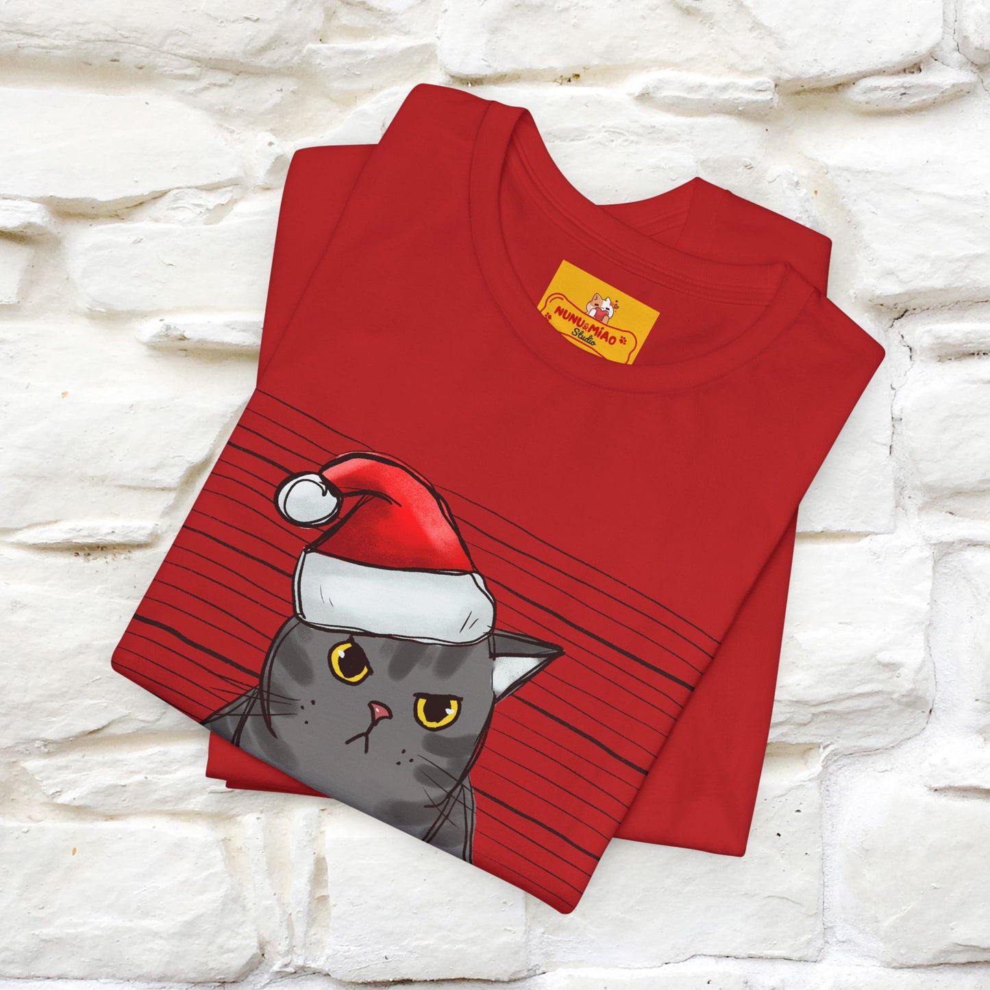 "I Knocked Over The Christmas Tree " |Funny Cat T-Shirt | Nunu&Miao Studio