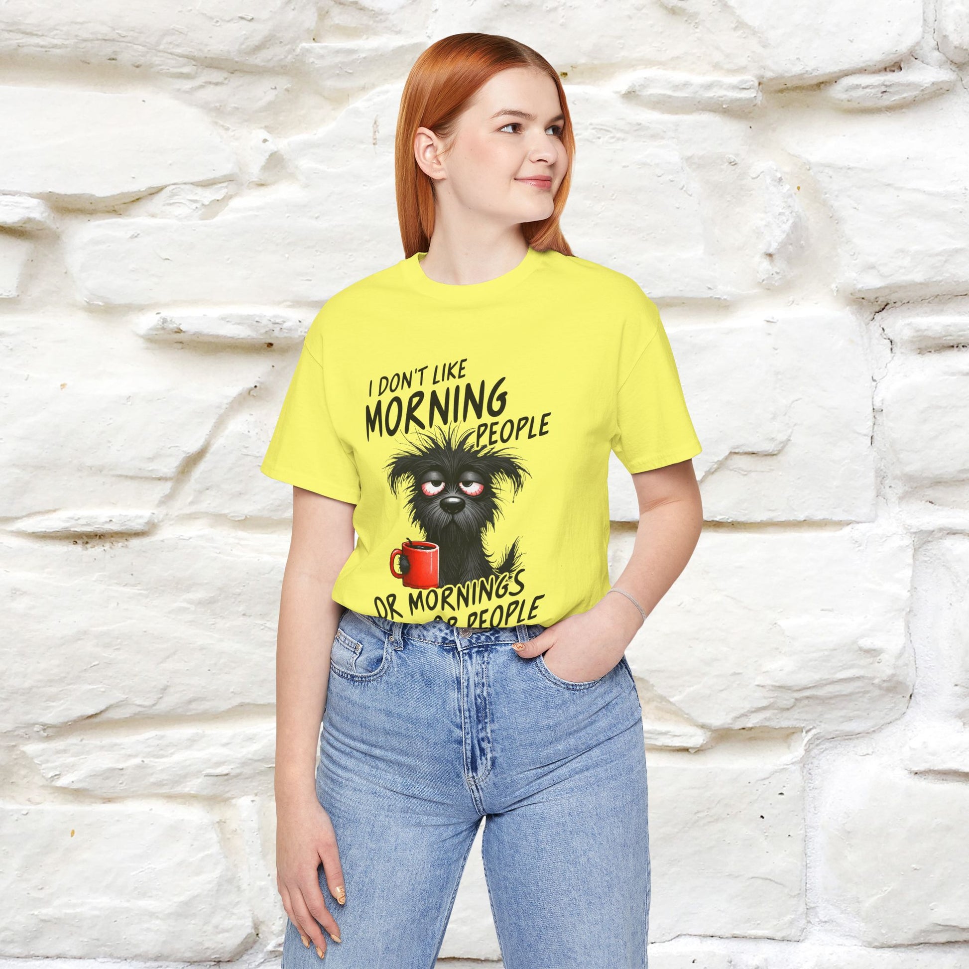 "I Don't Like Morning People..." Funny T-shirt |Nunu&Miao Studio - Nunu&Miao Studio