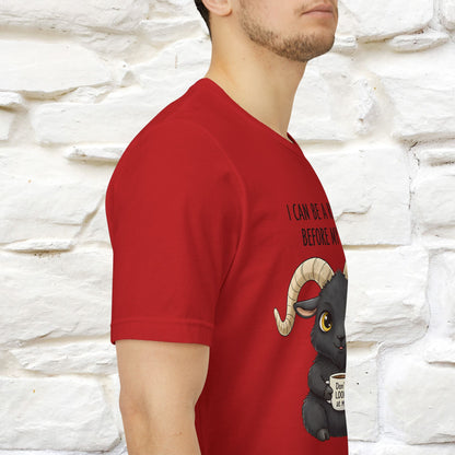 "I Can Be a Real Devil Before My Coffe" Funny T-shirt |Nunu&Miao Studio