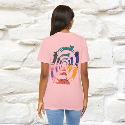 "The Hypnotic Meow'' Cat T-Shirt Front and Back Design | Nunu&Miao Studio - Nunu&Miao Studio