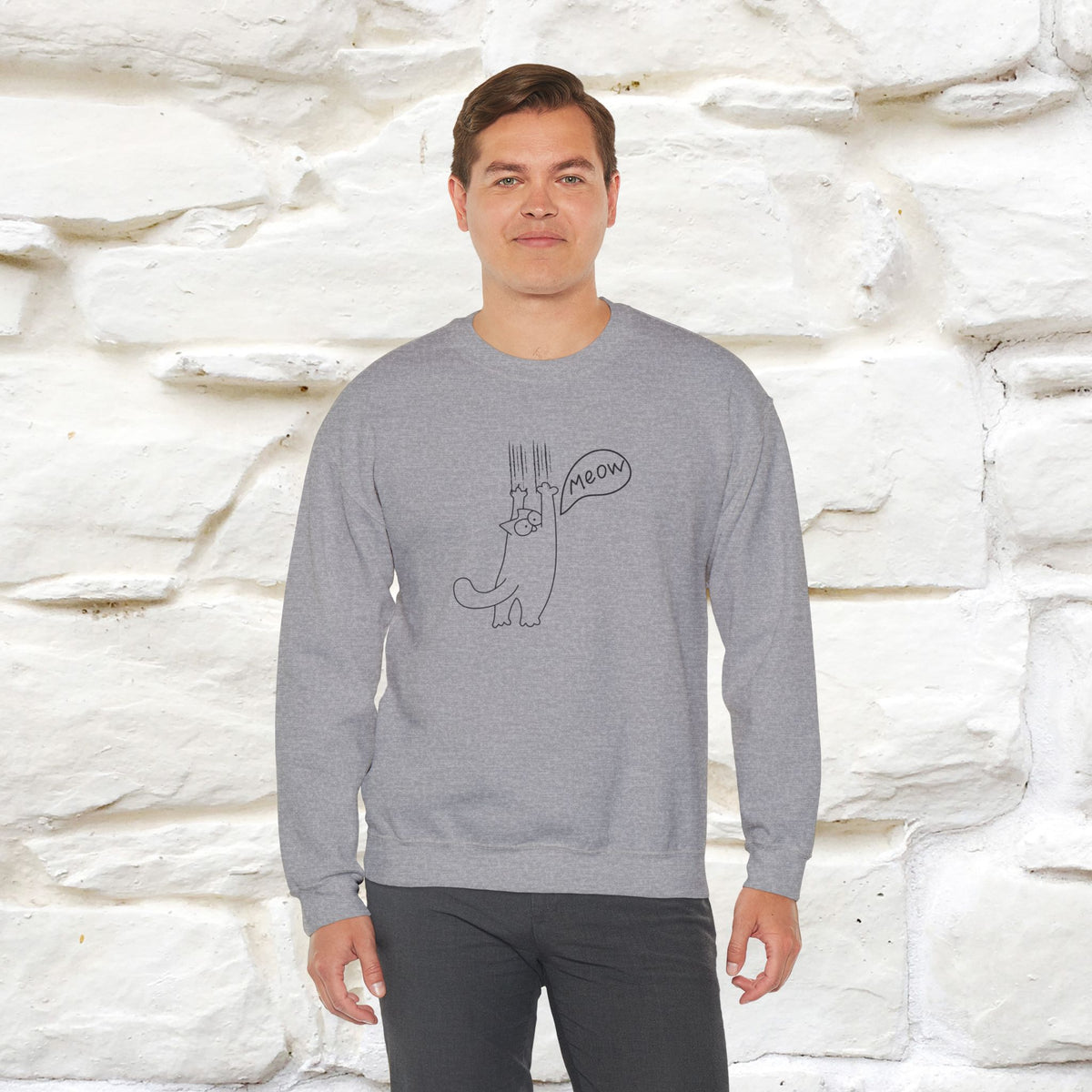 ''Meow.'' |Cat Sweatshirt | Nunu&Miao Studio