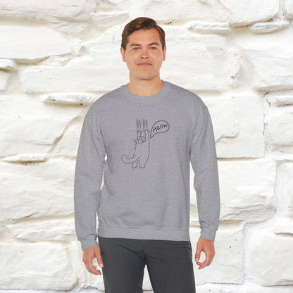 ''Meow.'' |Cat Sweatshirt | Nunu&Miao Studio