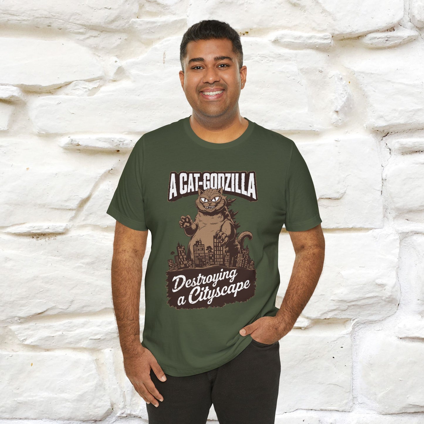 ''A Cat-Godzilla ''| CatT-Shirt | Nunu&Miao Studio - Nunu&Miao Studio