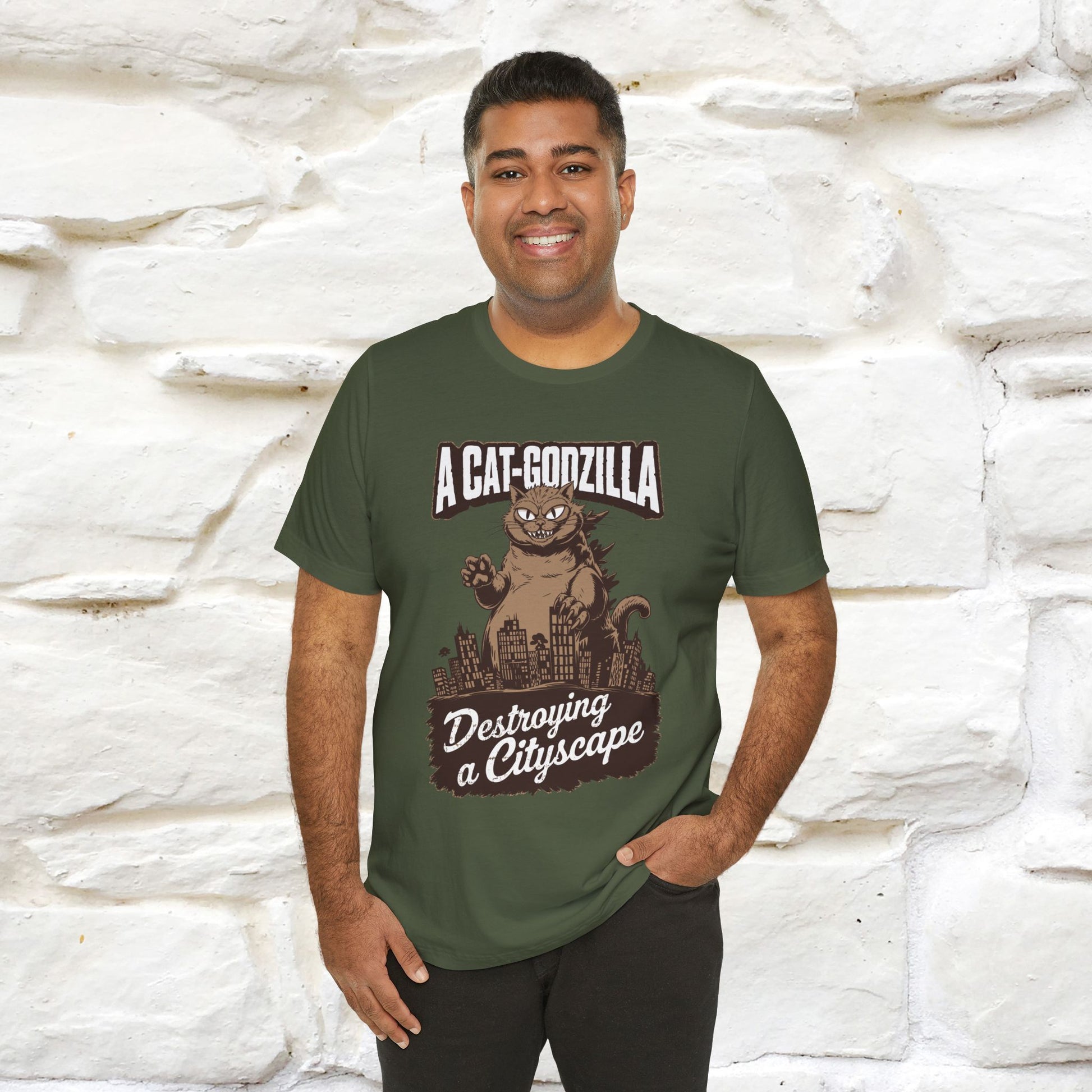 ''A Cat-Godzilla ''| CatT-Shirt | Nunu&Miao Studio - Nunu&Miao Studio