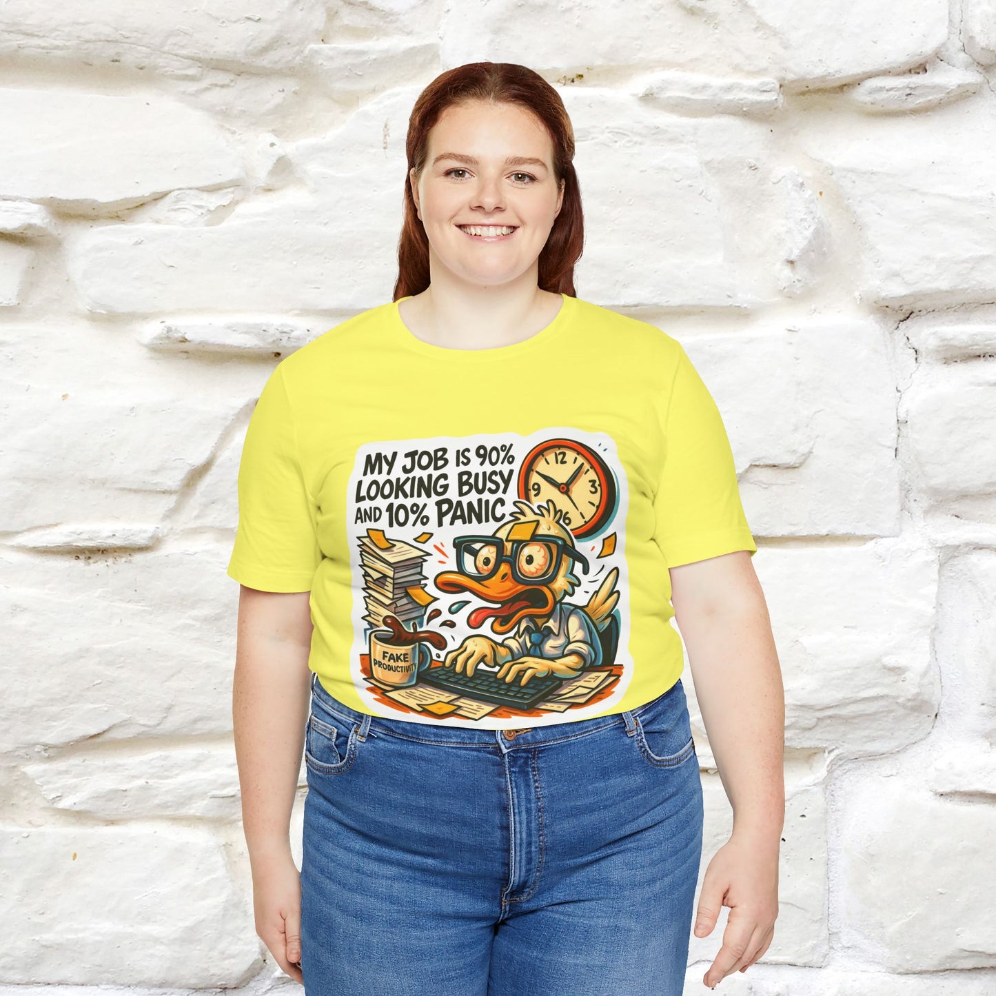 '' My Job is 90% Looking Busy ... |  Sarcastic T-Shirt | Nunu&Miao Studio