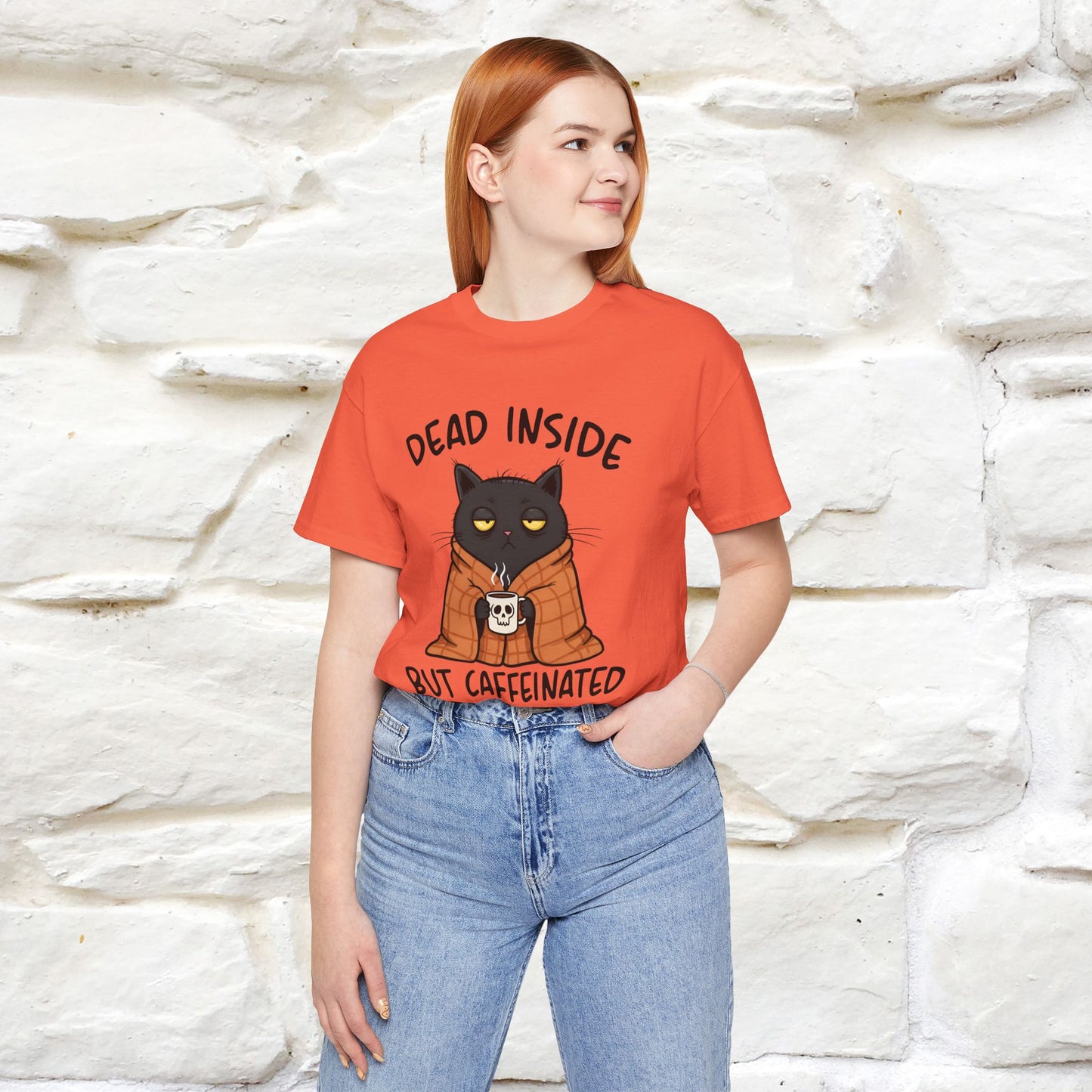 "Dead Inside But Caffeinated" |Funny T-Shirt | Nunu&Miao Studio - Nunu&Miao Studio